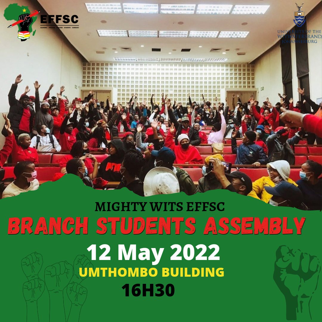 WitsEFFparktown's tweet photo. The time has come to elect our very own leadership❤💚🖤Iground force iyeza ✊🏾🔥🔥❤💚👊🏾
#effsc
#eff
#witseffsc https://t.co/yDDq0dpTy5
