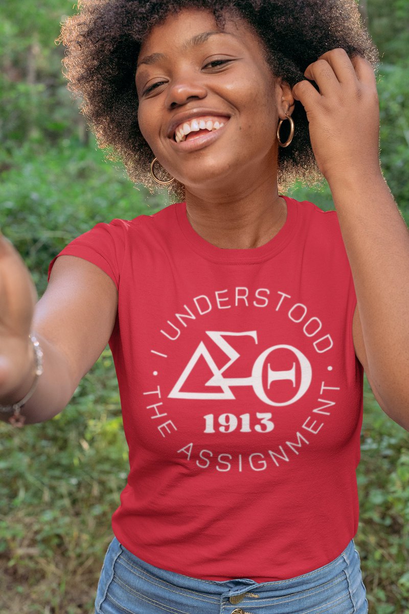 atoyahill's tweet photo. Excited to share the latest addition to my #etsy shop: Delta Assignment Tee https://t.co/0WBDyXcSSr #sorority #soror #deltasigmatheta #delta #DST https://t.co/bA6MCFhRcd