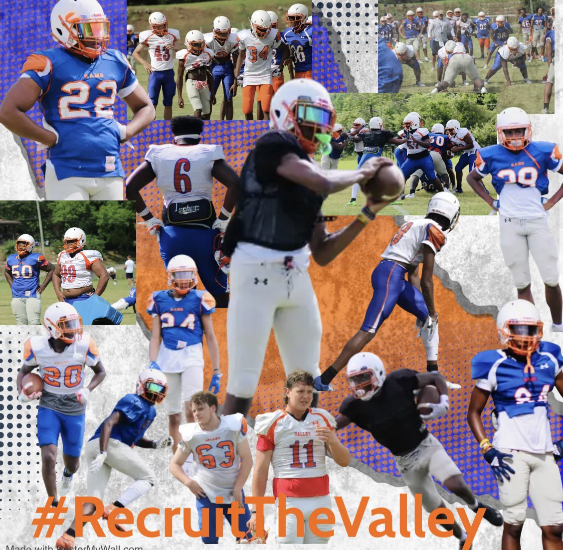 Coaches… Don’t forget to stop by THE VALLEY and check us out!!! #RecruitTheValley #BuiltRamTough