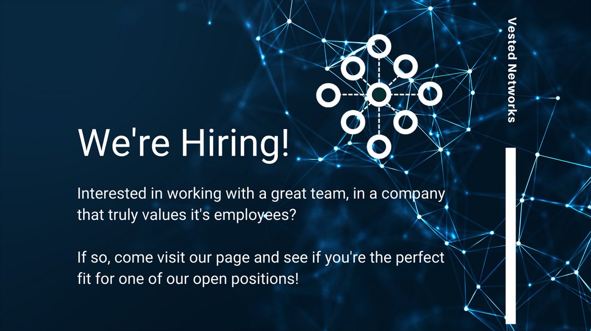 VestedN's tweet image. What motivates you at work? How about being part of a supportive team that values you? If that sounds like you, then you should come check out our open positions! You might just be the perfect fit!

#motivationalmonday #vestednetworks #whatmotivatesyou #b2b #localbusiness