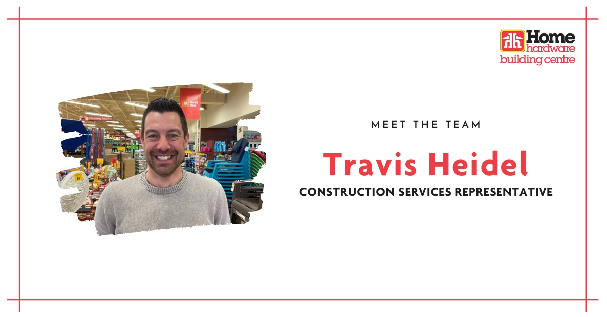 Travis has been with us since last November. His favourite thing about the job is interacting with many different customers and the comradery of the workplace. He loves helping so many familiar faces build their dream homes. 

#HomeHardware #NB #NorthBattleford #DIY #RTMs