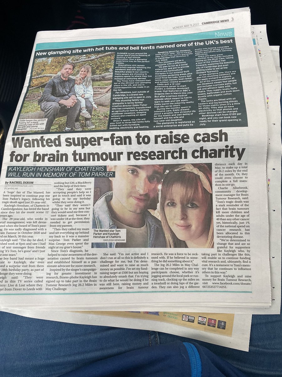 I made the newspaper for our Tom.