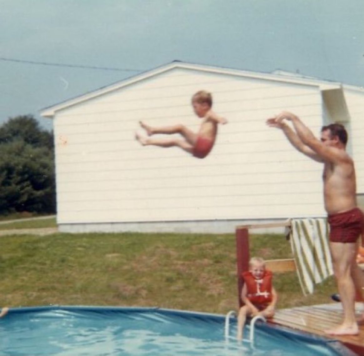 Super70sSports's tweet photo. “I don’t know how to swim, Dad.”

“And with an attitude like that you’ll never learn.” https://t.co/to9KjpVTyC