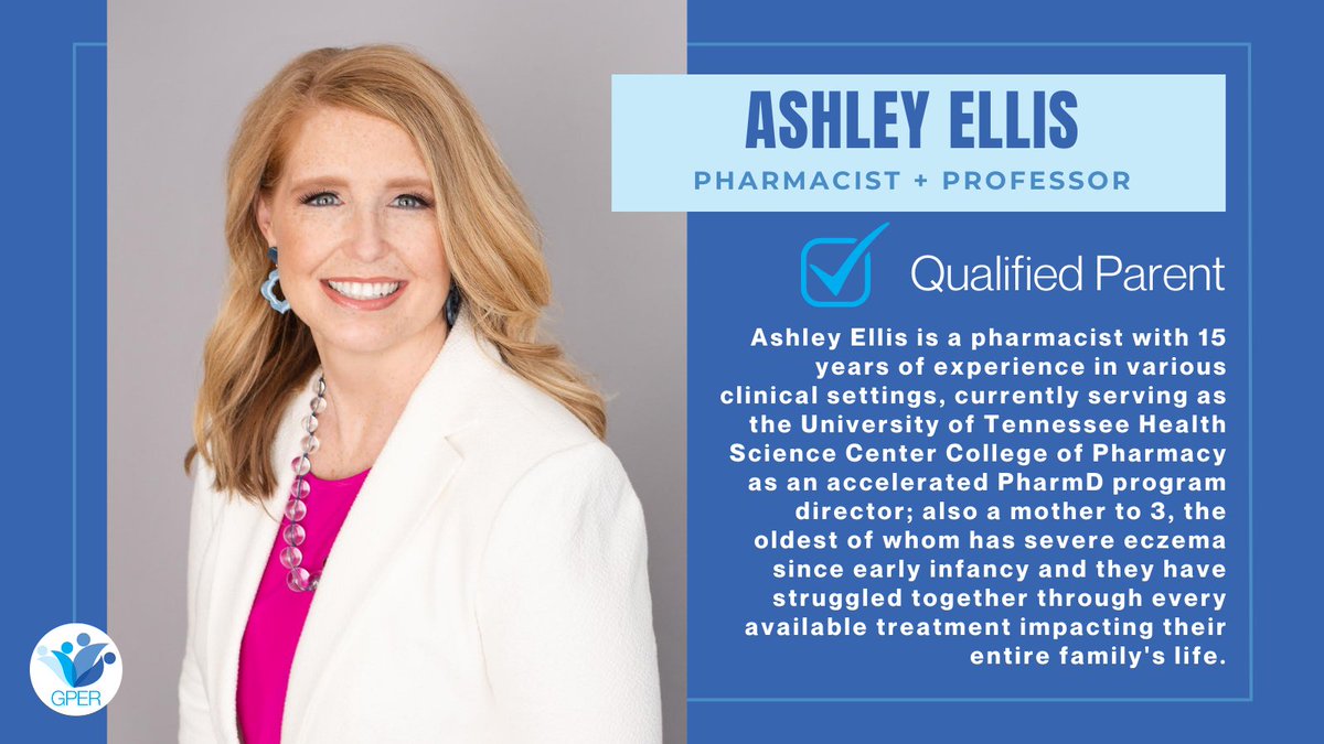 eczemaresearch's tweet photo. Meet @awellis_pharmd, an #eczema parent, pharmacist & professor. She would be an asset to the @AADskin Guideline Committee for pediatric #atopicdermatitis! Parents bring lived experience & professional expertise - Why not include them? https://t.co/vbkWepq1Mc https://t.co/KzpZQPbhSv