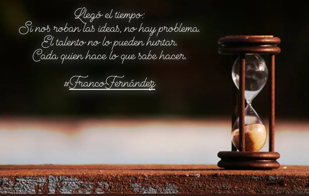 Adelante, tomen lo que puedan. Aquí vamos a seguir trabajando, generando proyectos, propuestas, ideas, y por supuesto también continuaremos haciendo.
<a href="/francofer1/">Franco Fernández Sánchez</a>