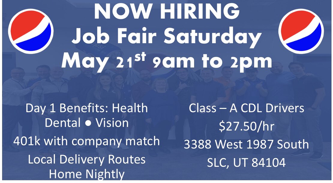 uswescott's tweet photo. Job fair Saturday May 21st. https://t.co/wWakzGx4ou