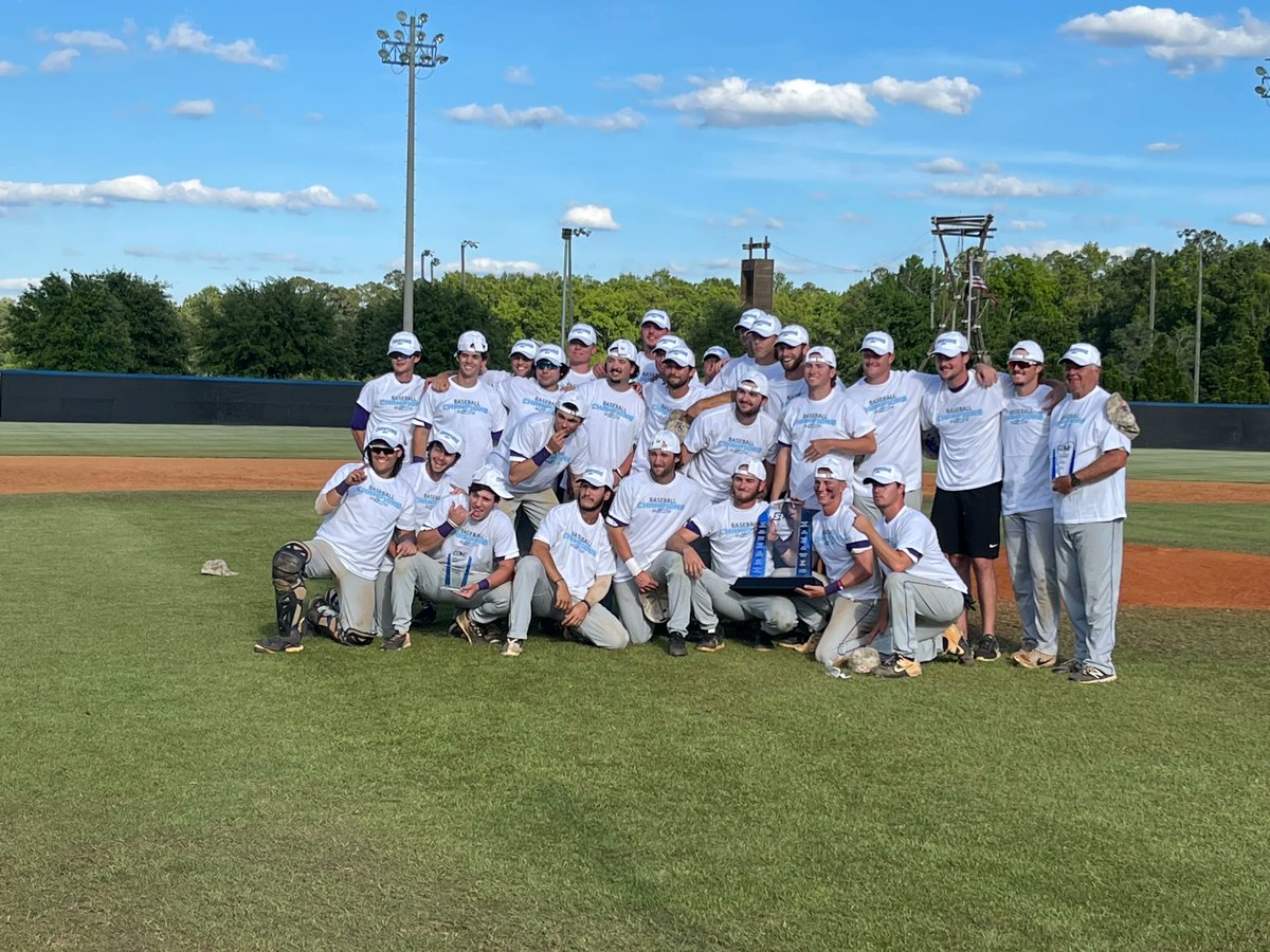 springhill_1830's tweet photo. The Badgers baseball team won the 2022 Southern Intercollegiate Athletic Conference (SIAC) Tournament Championship with an exciting victory over Albany State University on Sunday. They advance to the NCAA Division II South Region Championship Tournament. Date and location TBA. https://t.co/6QAlzImUud