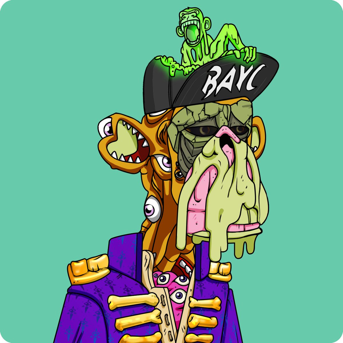 1117BHD's tweet photo. Happy Mutation Monday!! Love this guy. 
@BoredApeYC https://t.co/l3tPPBtm34
