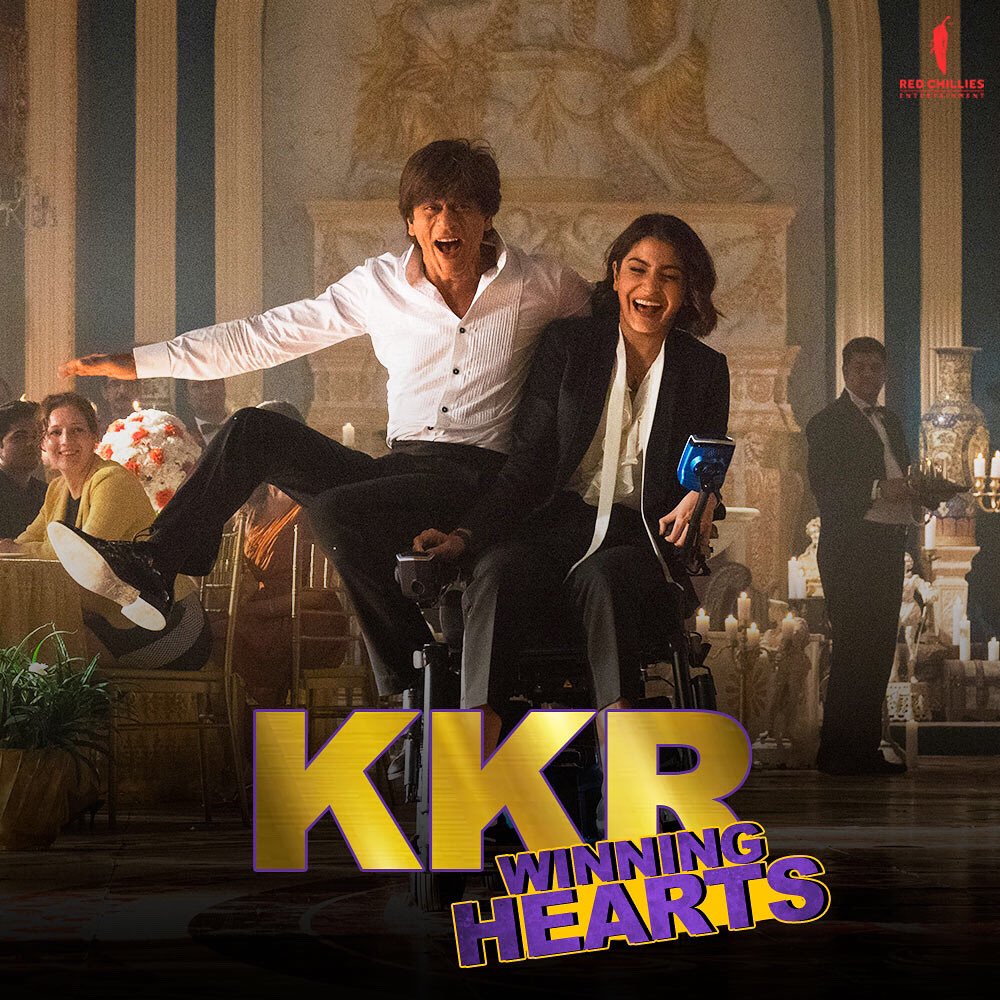 We just got a reason to celebrate our day! What a win, @KKRiders 💜💛 #RedChilliesEntertainment #KolkataKnightRiders #korbolorbojeetbo #KKRHaiTaiyaar #IPLMatch #IPL2022