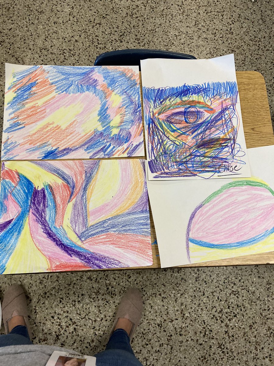mtruslow_'s tweet photo. 5th grade #SCOPESquad learned about the brain today to get ready for our brain dissection tomorrow! Then we practiced “drawing music” like people with synesthesia do 🧠 https://t.co/tdjp7VlsAC