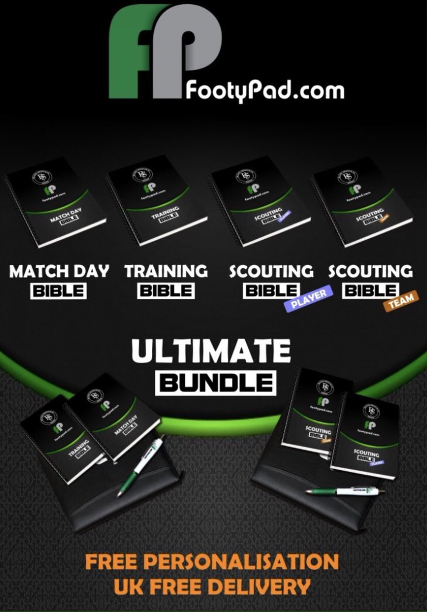 All FootyPad’s back in stock 🙌 
We know many of you have been waiting patiently for these so thank you for your patience. Available to purchase at FootyPad.com #matchdayplanning #trainingplanner #scoutingreports #football