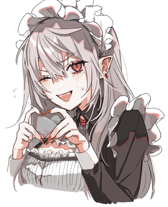 ウララカさんのサニャ絵チャお邪魔しましたー!!!
今日はメイドの日なので～!🤭💖
#SanyArt 