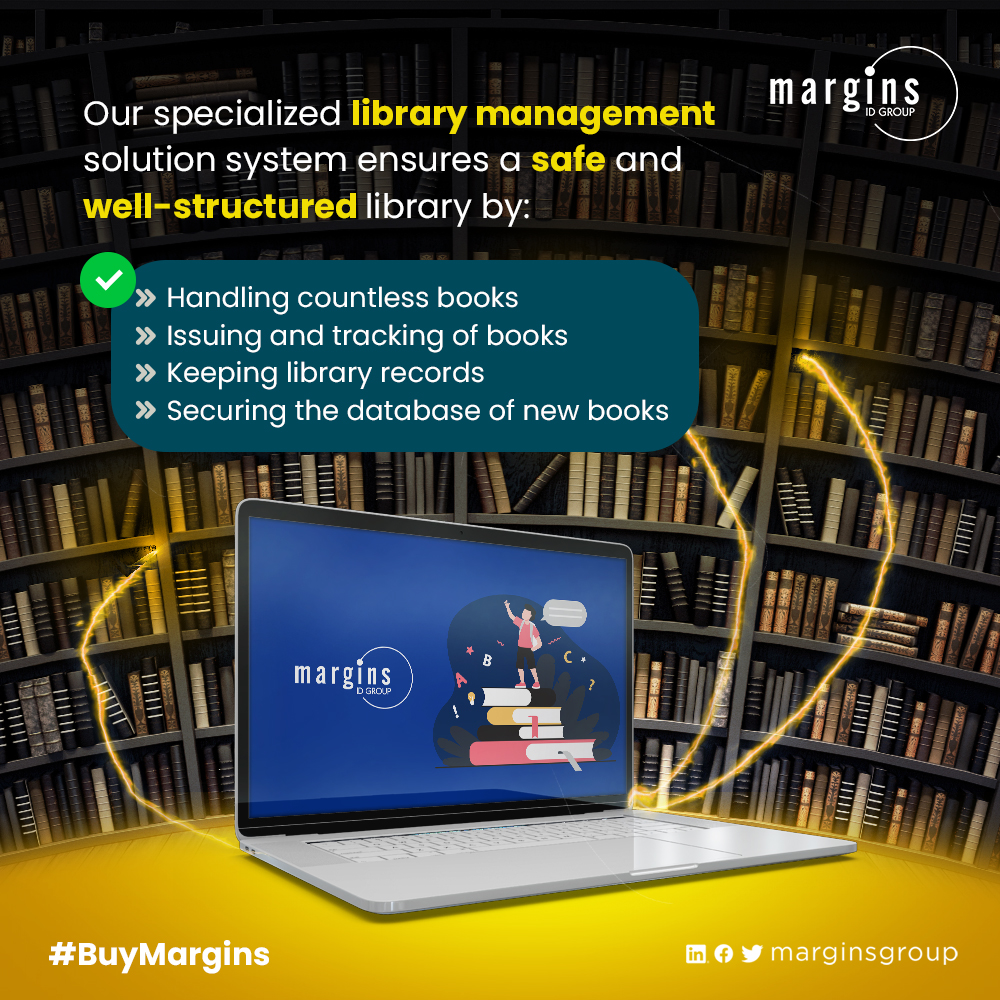 MarginsGroup's tweet photo. Manage and track the daily operations in your library with ease by purchasing our #Library Management Solutions. 
#BuyMargins #MarginsToGo #MarginsGroup https://t.co/zW891dFu03