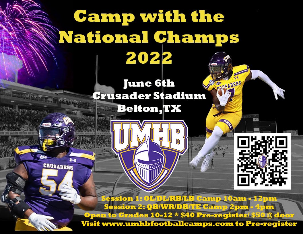 Coach_JHarness's tweet photo. ATTENTION‼️‼️ MUST READ‼️‼️ An event you don’t want to miss, TRUST ME! Camp with the  champs!! Great opportunity to be seen from our staff and many others!! 
#SOMC #GOCRU #CAMPSZN https://t.co/dMPQFeUK3x