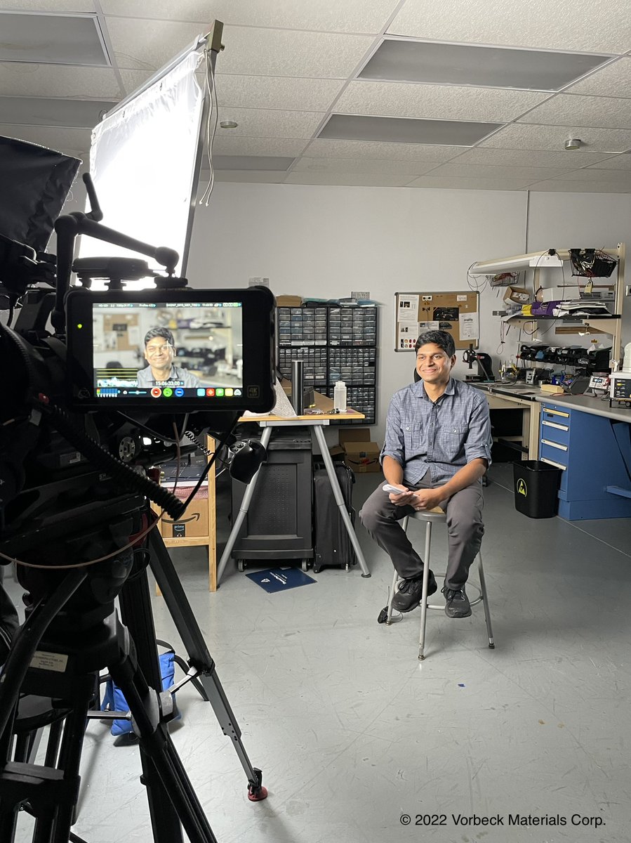 Vorbeck's tweet photo. VP of Product Development, Sriram Manivannan, will be receiving the Rising Star award @ the Inspire MD event THURSDAY, 5/12! He was all smiles while filming with @mdchamber!! Here are a few #BTS shots! :)
#Leadership #DrivingBusiness #InspireMD #RisingStarAward https://t.co/y8eonG9w5a