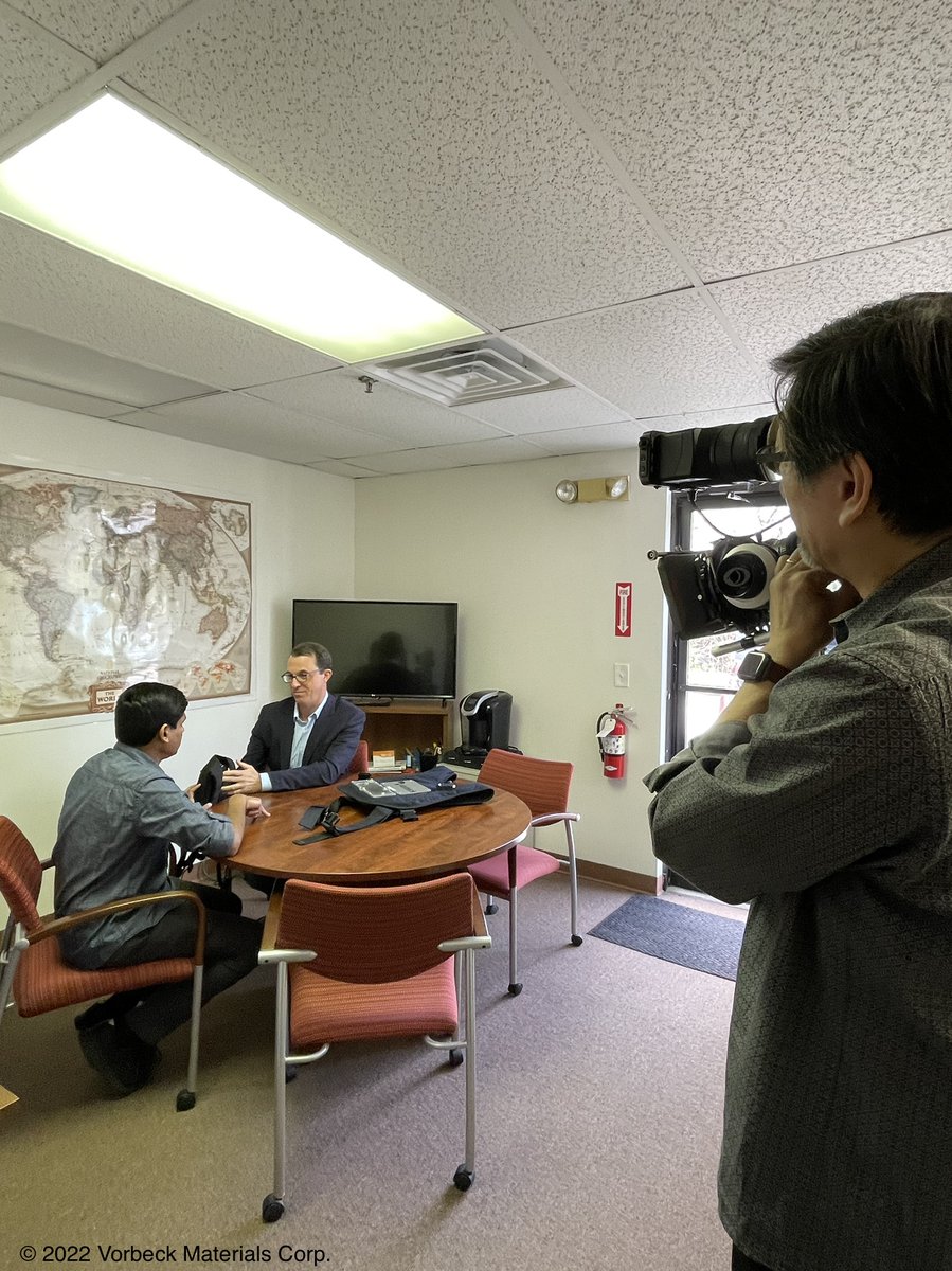 Vorbeck's tweet photo. VP of Product Development, Sriram Manivannan, will be receiving the Rising Star award @ the Inspire MD event THURSDAY, 5/12! He was all smiles while filming with @mdchamber!! Here are a few #BTS shots! :)
#Leadership #DrivingBusiness #InspireMD #RisingStarAward https://t.co/y8eonG9w5a