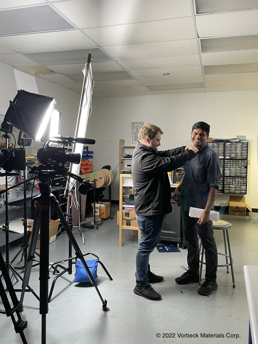 Vorbeck's tweet photo. VP of Product Development, Sriram Manivannan, will be receiving the Rising Star award @ the Inspire MD event THURSDAY, 5/12! He was all smiles while filming with @mdchamber!! Here are a few #BTS shots! :)
#Leadership #DrivingBusiness #InspireMD #RisingStarAward https://t.co/y8eonG9w5a