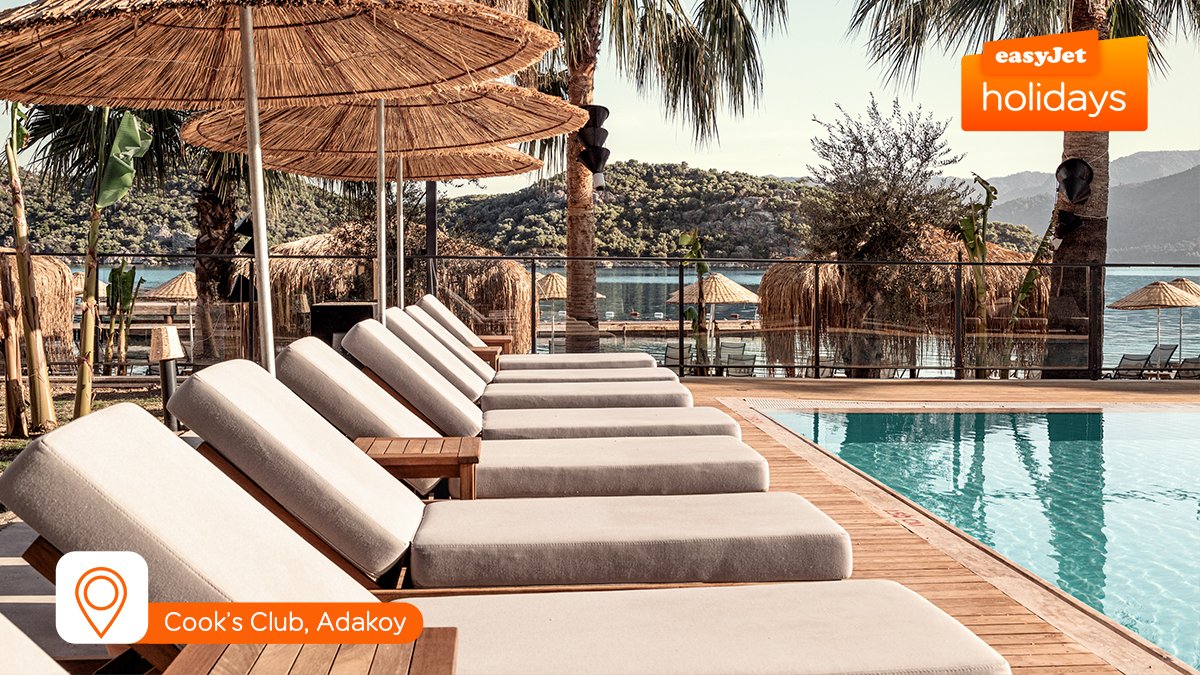 easyJetholidays's tweet photo. #LastMinuteMonday Stylish and idyllic, #CooksClub in #Adakoy sits on the Turkish Riviera, looking over the sea to #Marmaris ☀️ 

Relax in style for 7-nights in May with half-board (flights + transfers + luggage included) all from only £591pp

🦩 BOOK NOW https://t.co/KclEV3s7hK https://t.co/IFdJcQBeVJ