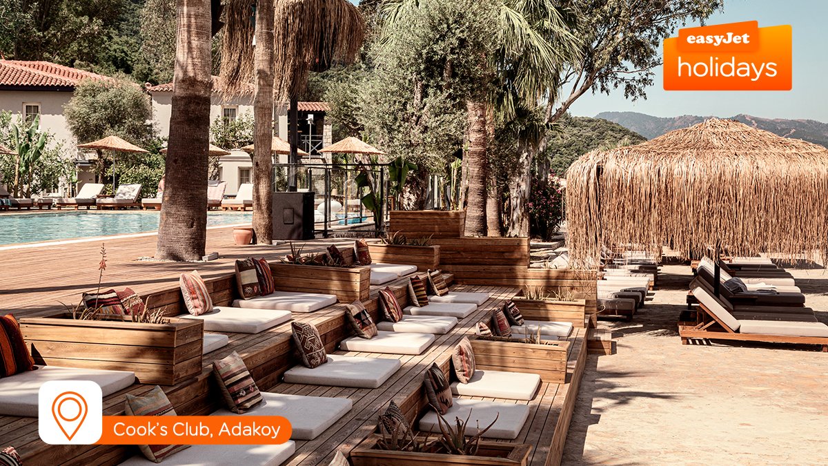 easyJetholidays's tweet photo. #LastMinuteMonday Stylish and idyllic, #CooksClub in #Adakoy sits on the Turkish Riviera, looking over the sea to #Marmaris ☀️ 

Relax in style for 7-nights in May with half-board (flights + transfers + luggage included) all from only £591pp

🦩 BOOK NOW https://t.co/KclEV3s7hK https://t.co/IFdJcQBeVJ