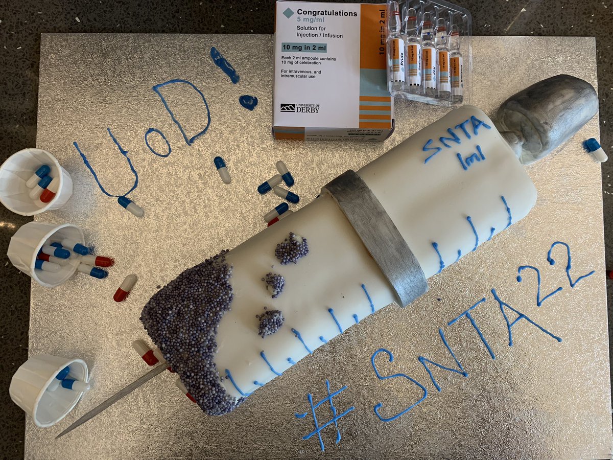 My entry into SNTA bake off!! Loved doing this!! Two of my favourite things combined into one…nursing and cake! We need to do this more often 😅 Good luck everyone!! @NursingTimes @DerbyUni @UOD_SONM #SNTAbake #SNTA