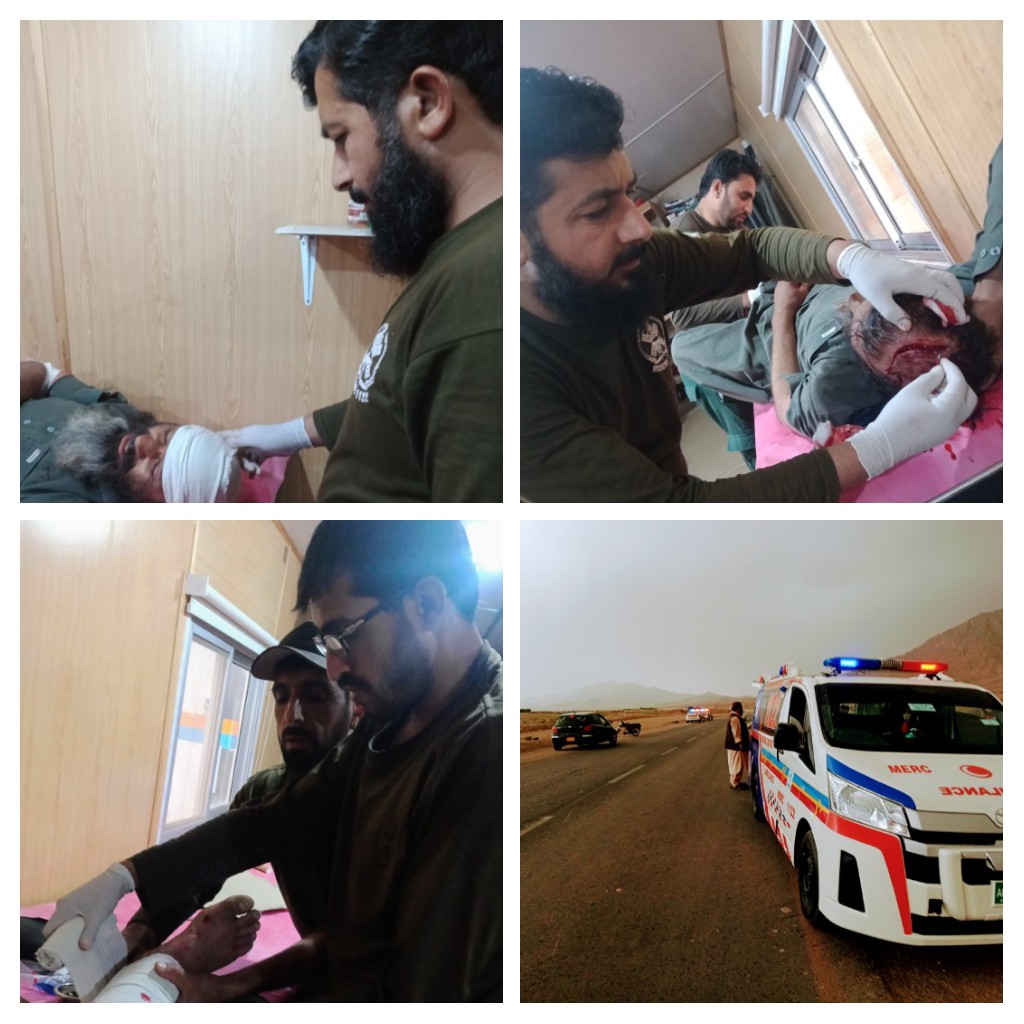 MERC1122's tweet photo. سڑک حادثہ اپڈیٹ
رپورٹ MERC زیارت کراس   
خانی بابا کراس کے قریب کار گاڑی اور موٹرسائیکل میں تصادم۔ حادثے میں  3 افراد زخمی ہوئے جہیں MERC 1122 کی ٹیم نے بروقت ریسکیو کرکے طبی امداد دی اور مزید علاج کے لیے ٹراما سینٹر کوئٹہ پہنچا دیا
کسی بھی ایمرجنسی کی صورت میں 1122 پہ کال کریں https://t.co/nlhskY64MW