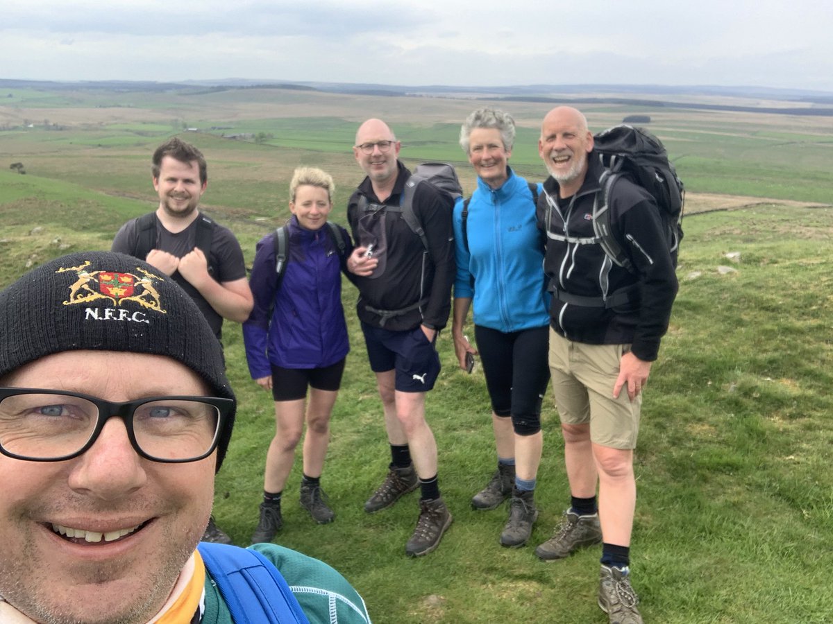 denisamccarthy's tweet photo. https://t.co/LbIlKCdes1
Day 3 of our #hadrianwalkchallenge Over 18 miles, lots of hills and over 40,000 steps.
#walkforlewis https://t.co/8Vio2h55Ei