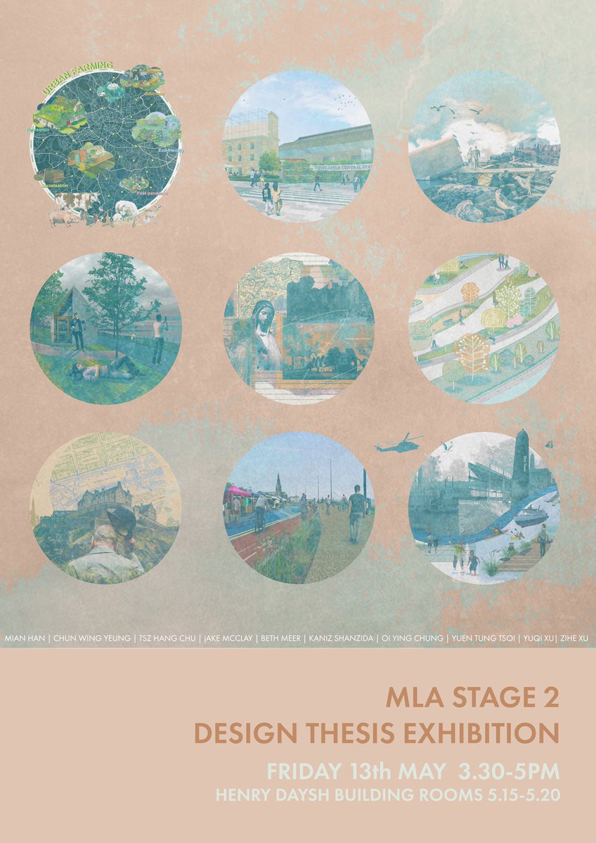 Our first cohort of MLA stage 2 students will be exhibiting their design thesis on Friday, come have a look! <a href="/NewcastleUniAPL/">Newcastle APL</a> <a href="/landscapecareer/">#ChooseLandscape</a>