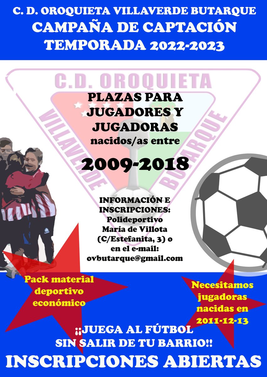 OVButarque's tweet photo. Ya está abierto el plazo de renovación e inscripción de jugadores y jugadoras de cara la próxima temporada 2022-2023. ¡No te quedes sin plaza! @avib @JMD_villaverde @DistritoVillav https://t.co/eg56pS76Fo