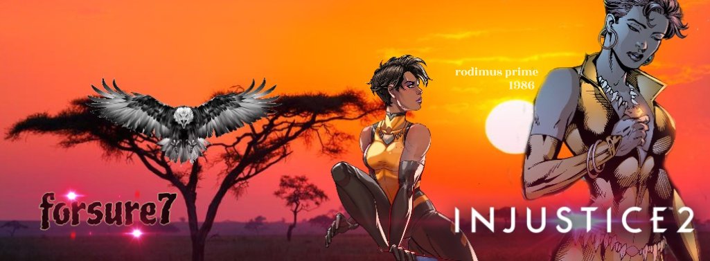 banner commission done!! came out as perfect as  could compose it👌🏾
this was made for Iacon's new Injustice® Champion via the prize: a Vixen main
<a href="/forsure71/">forsure7</a> 

Injustice goers hmu, I can hook you up as well like i do for my dbfz &amp; GGST players💖
#injustice2 #IaconBattleCircuit