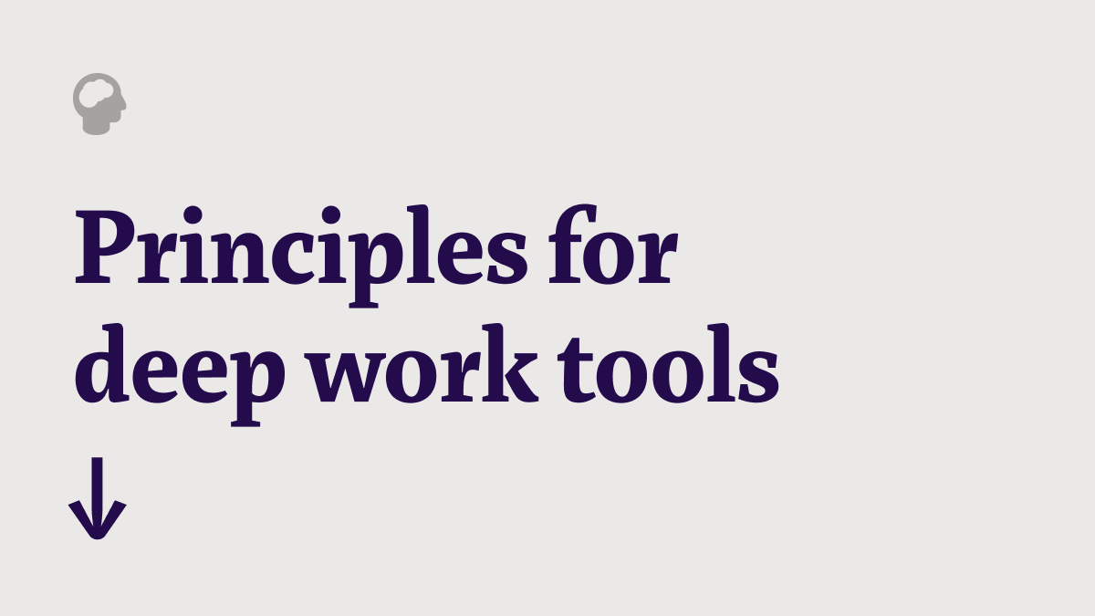 ······ 15 days until 2.0 ······

Muse is a tool for the thinking work that you do before production work begins.

Here are some of the principles we used in designing it.