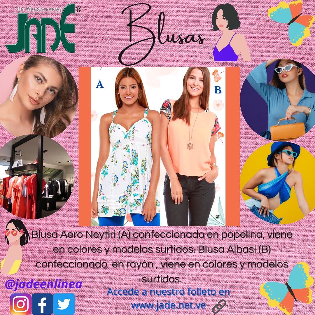 jadeenlinea's tweet photo. Encuentra tu estilo con Jade. ✨ 

👉🏻 Accede a nuestro folleto en 
https://t.co/slnMpLIxk2 

#damas #estilo #ropa #belleza #jadevenezuela #jadeenlinea https://t.co/swkWXlyzmw
