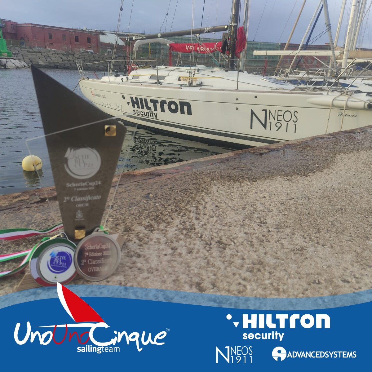 hiltronsecurity's tweet photo. Secondi classificati!🏆⛵
@unounocinque Sailing Team
#scheriacup https://t.co/kI0G7YYiR8