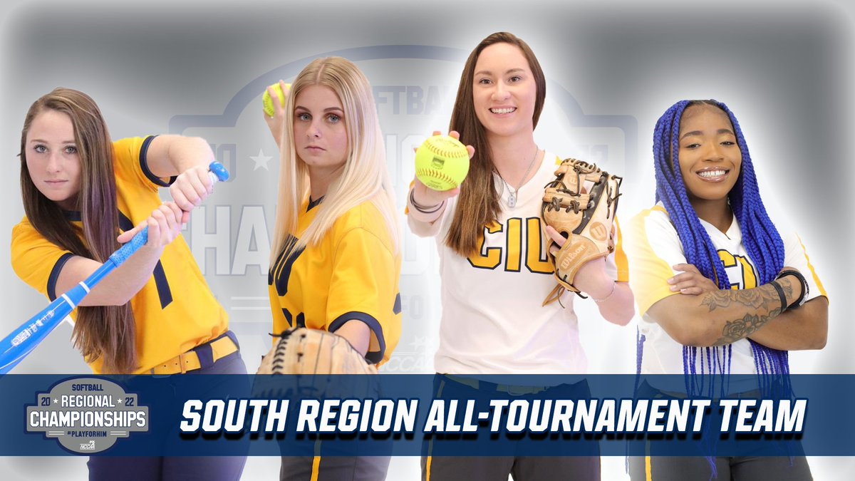 Congratulations to @CIUSoftball's Kaitlynn Creel, Mary Esterak, Lauren Baker, and Tanaya Ellis on being named to the <a href="/TheNCCAA/">NCCAA</a> South Region All-Tournament Team! CIU softball took home their first NCCAA South Region Championship with a win over Trinity Baptist last week!