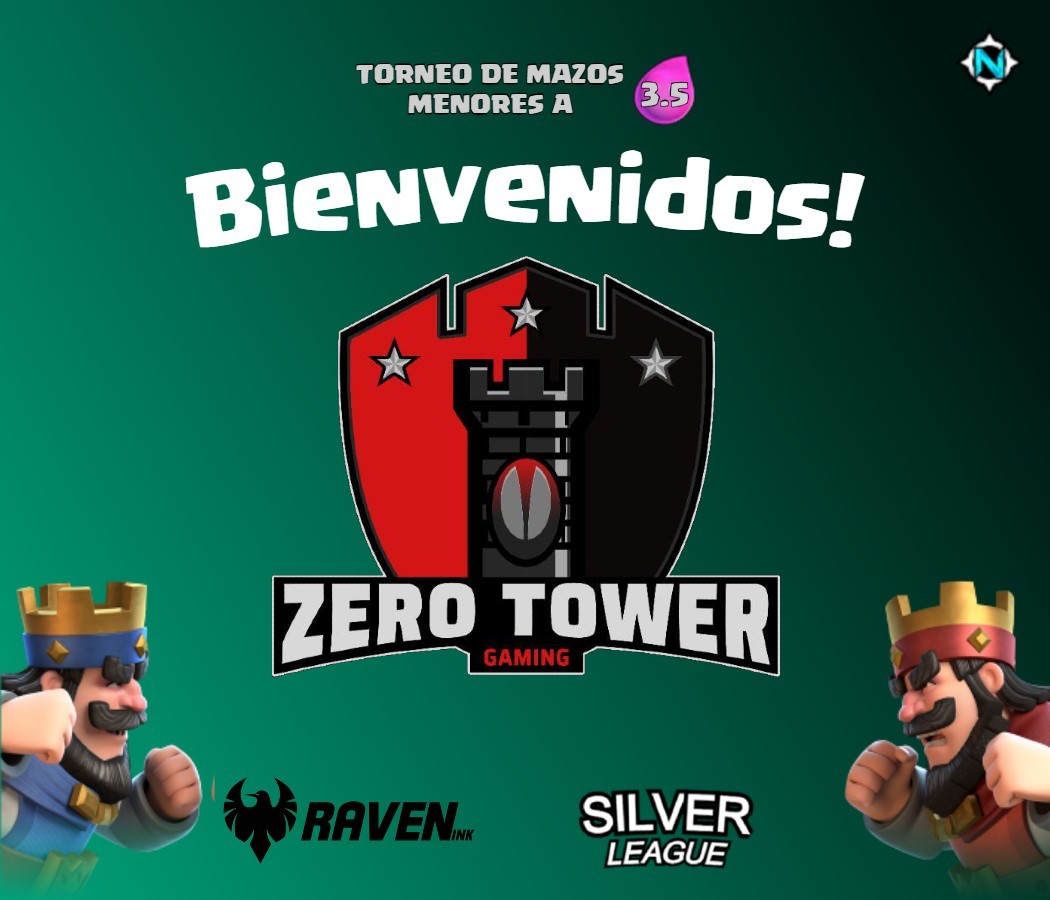 Démosle la Bienvenida a esta 1ra edición de la Silver League CR a...

🎺*Sonidos de trompeta* 🎺
<a href="/ZeroTowerGaming/">Zero Tower Gaming</a> 

[06/32 equipos]
Sponsor @RavenInkMX_
