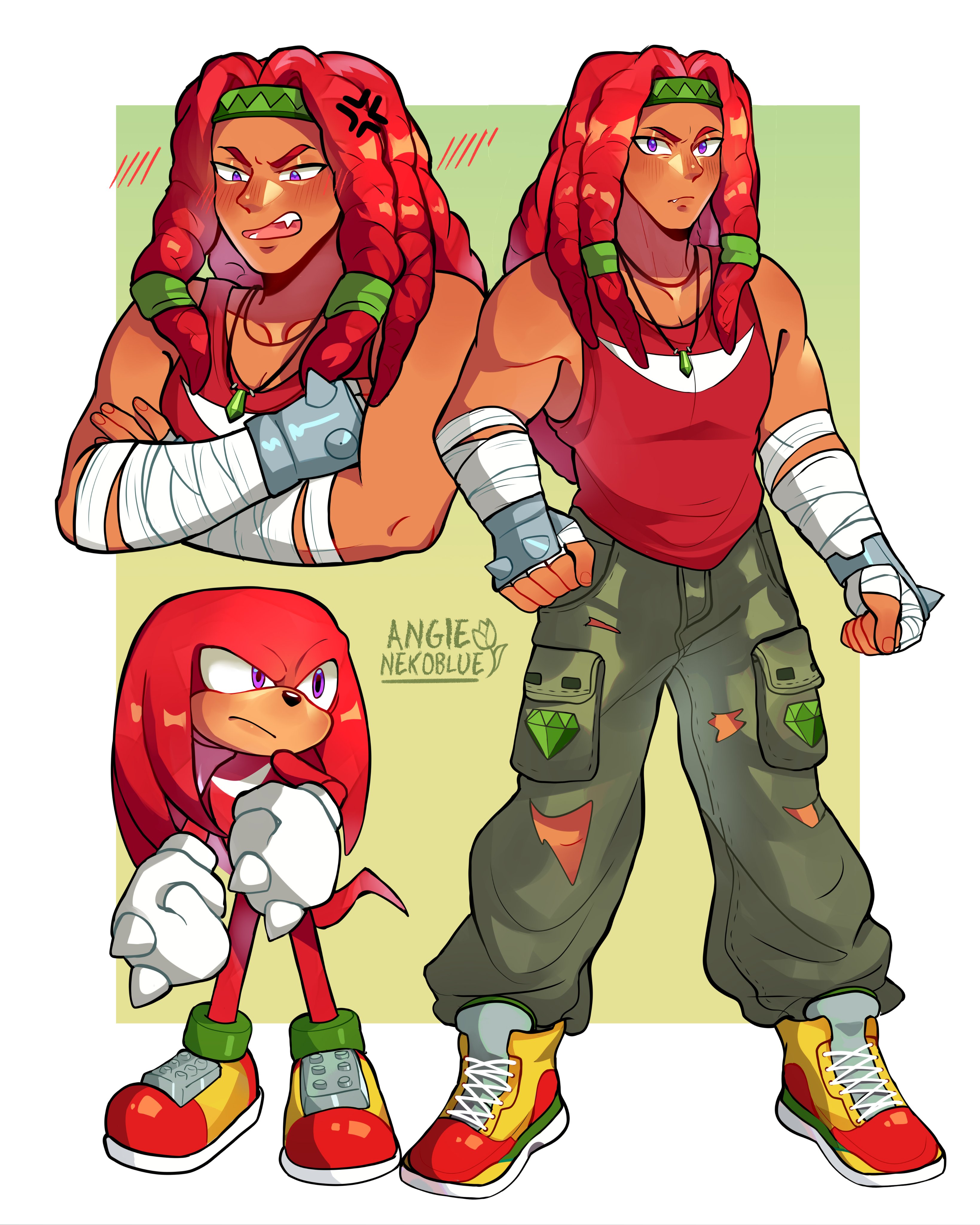 human knuckles the echidna