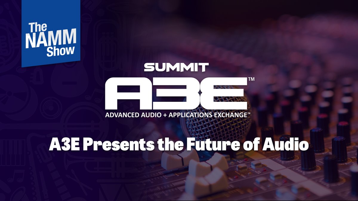 Make sure you check out <a href="/A3E_Event/">A3E</a> LIVE at The 2022 #NAMMShow! Click. here to learn more about their forward thinking educational programming examining the evolutionary process and the Future of Music + Entertainment Technology™:
nammshow.org/event/namm-sho…