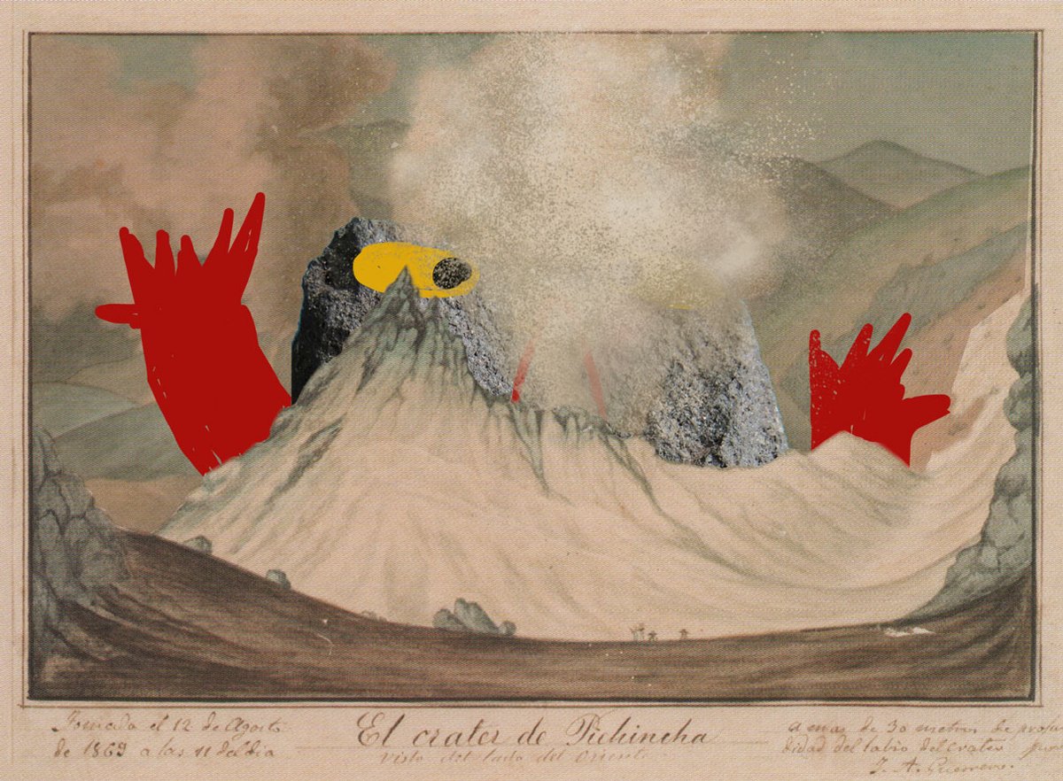 QuitoTc's tweet photo. ¿Se puede exorcizar a un volcán? 
En 1660 hizo erupción el Pichincha y "... el Cabildo dispuso  (...) 'exorcismos y ceremonias de conjuración al dicho volcán' ." [Dato tomado de Romero, 1660] Cacha más en la línea de tiempo. https://t.co/PbdpPx0Xw3 https://t.co/YYy5hsyteY