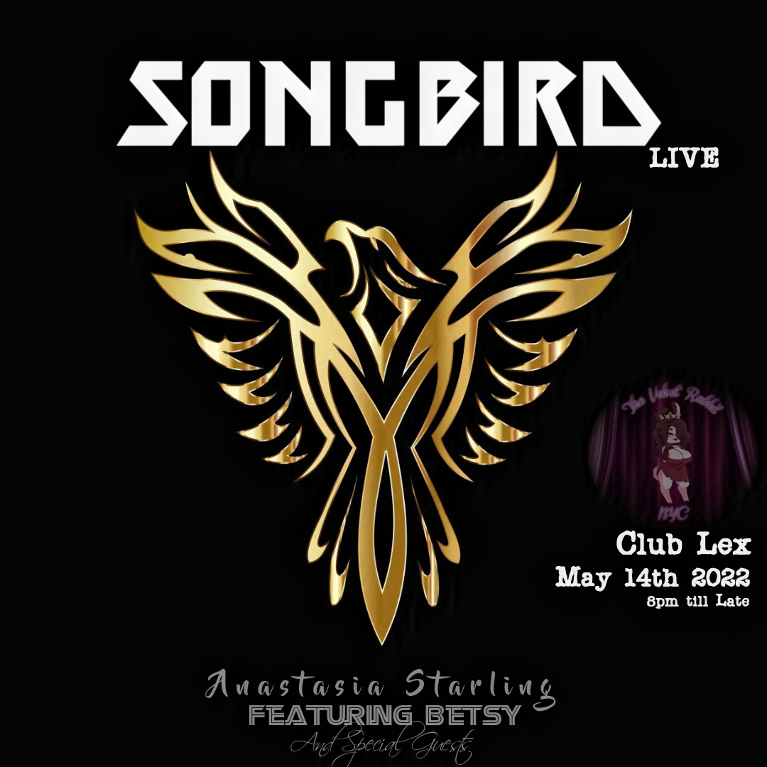 SongbirdsFlight's tweet photo. Ahead of the #GeminiOne, I'd like to announce that me & @ImpossibleBetsy will be teaming up in another fashion.
Song
We will be appearing at Club Lex in NYC on May 14th! I'll be performing tracks from my album, Songbird. Along with hot covers with Betsy & some VERY Special Guests https://t.co/9MlC6lSIyF