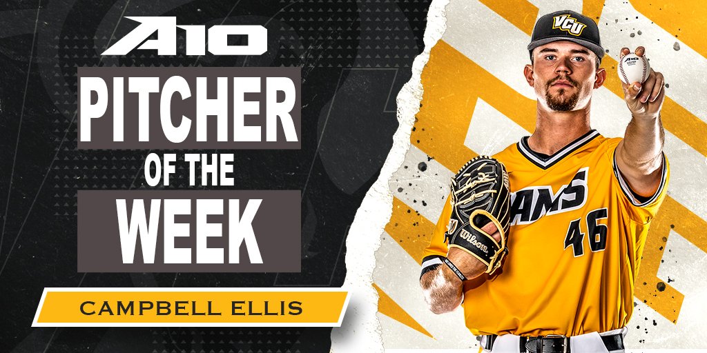 A dominant win over GW with 5 Ks earns Campbell Ellis A-10 Pitcher of the Week honors 🔥

📰: bit.ly/3L2Co8q

#LetsGoVCU #ThisIsRamNation