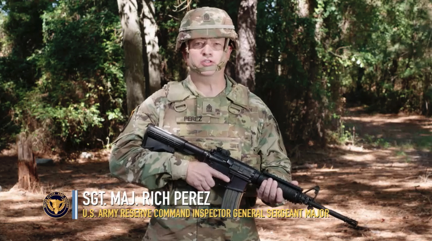 USArmyReserve's tweet photo. In this episode of #KnowYourTasks, SGM Rich Perez demonstrates the Expert Soldier Badge tasks for the M4 series carbine.
Check out the video ➡️ https://t.co/a7WPX12Acy https://t.co/L6Eq6tUu4d