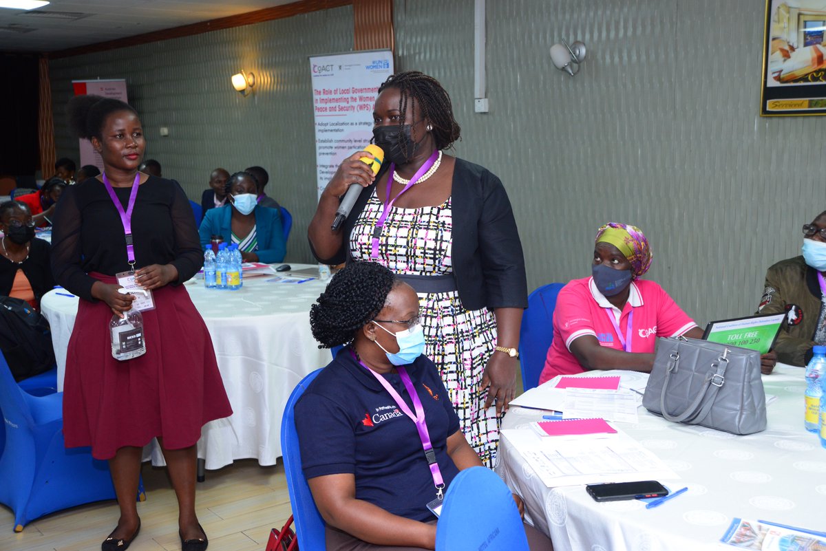 gnwp_gnwp's tweet photo. During the #WPSForumUG, participants celebrated Uganda's milestones in the implementation of the #WomenPeaceSecurity agenda, including successfully #Localizing1325 through Local Action Plans π in 9 districts + gender-responsive budgets πΊ. #WomenBuildPeace https://t.co/hZnaJVhiRa