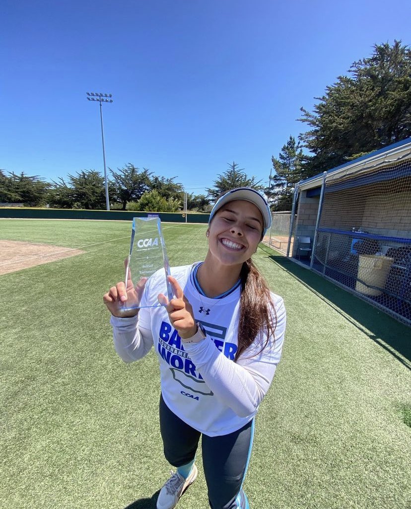 TD_athletics's tweet photo. Shoutout to our photogenic Top Dog Alum Carissa Marquez and Sonoma State on wining the CCAA Tournament! 

#BeTheTopDog https://t.co/XKVbDEMJYl