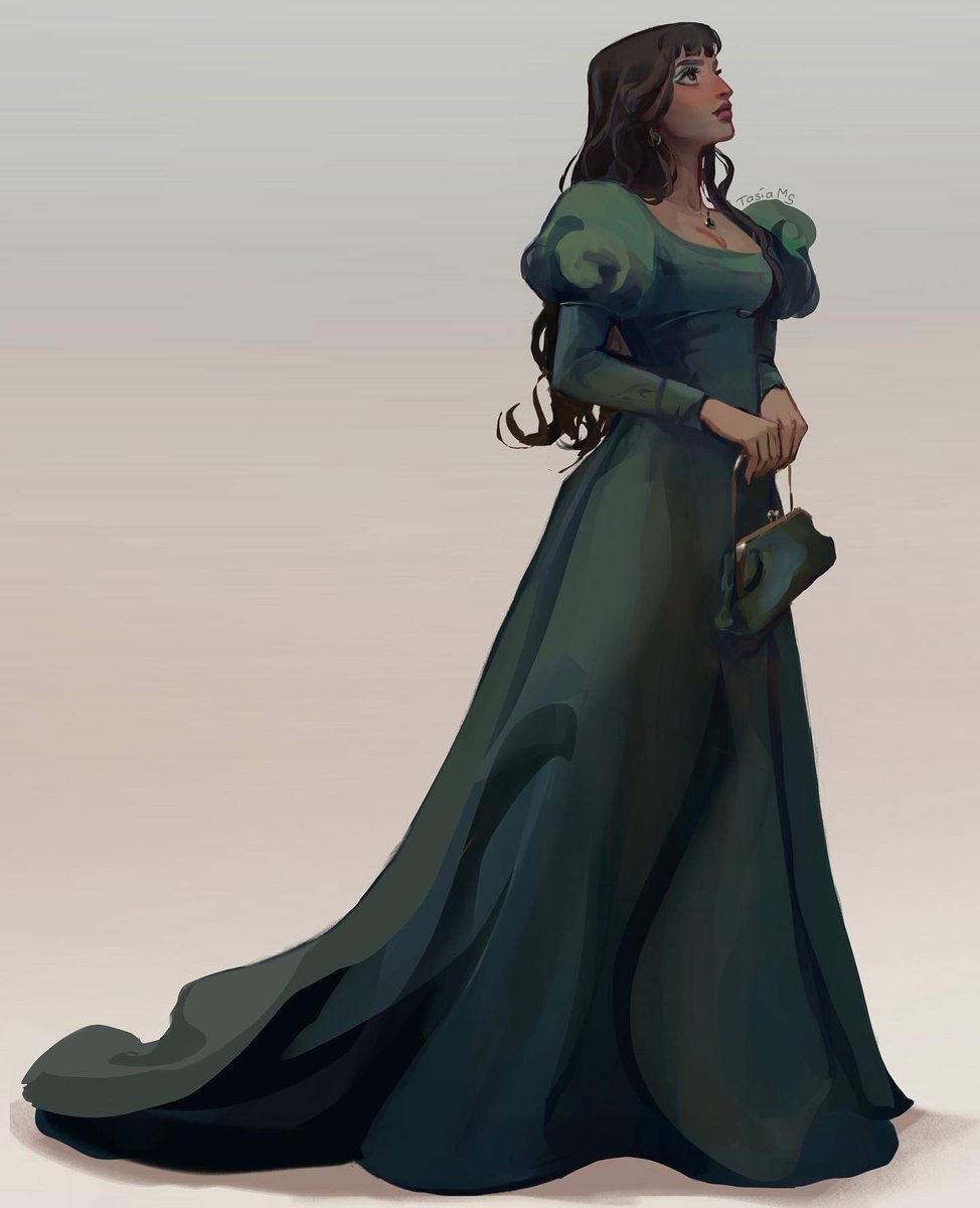 wearing a pretty dress is just an excuse to draw myself