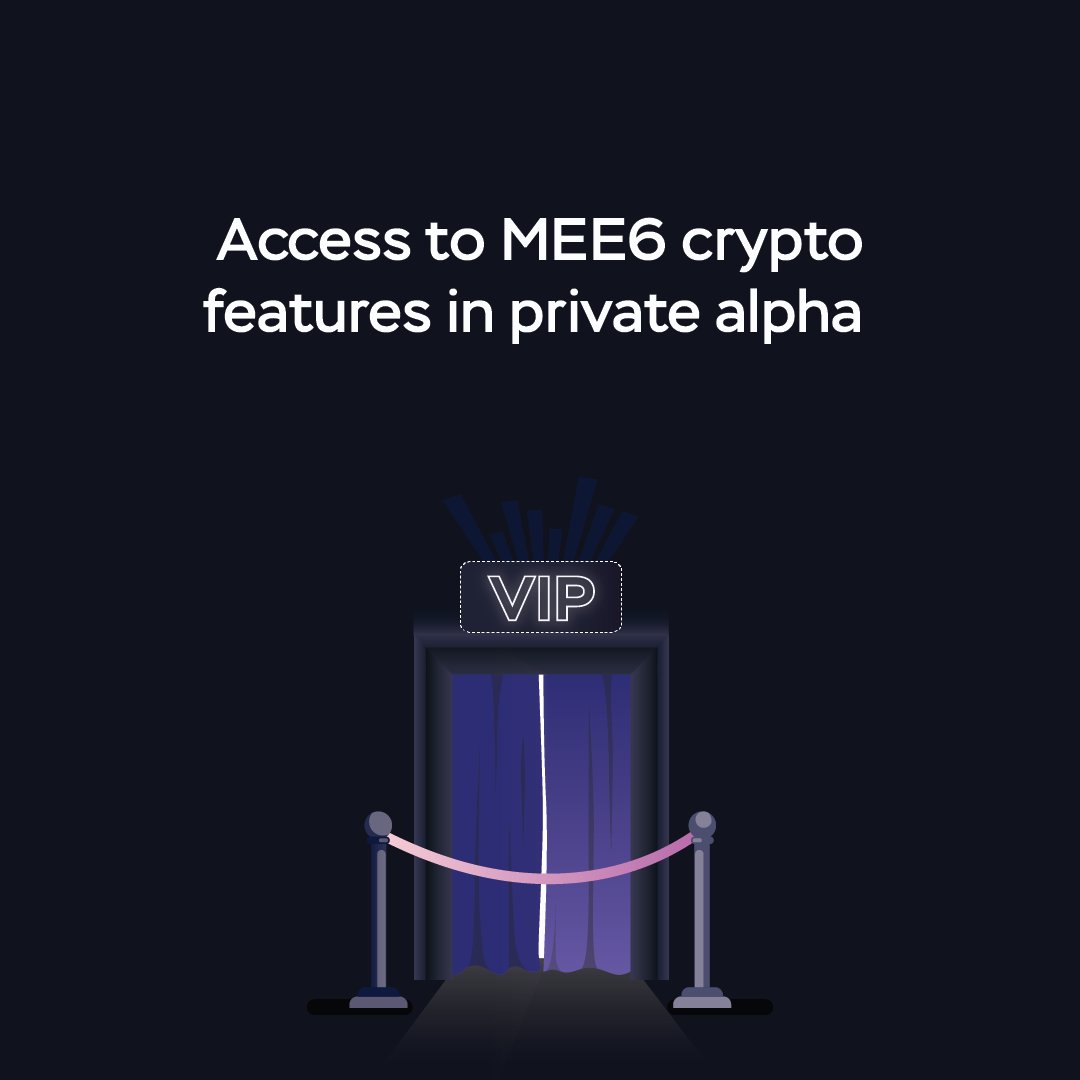 The <a href="/mee6bot/">MEE6</a> will be able to provide your Discord server with best-in-class crypto plugins such as wallet verification, verified PFP, NFT Trading alerts, NFT Collections stats, and much more. 

The only way to access these plugins is by holding a MEE6 Genesis Pass💳
OS🌊🔗in BIO.