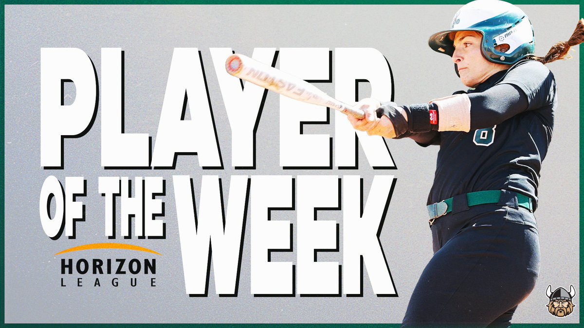 CSU_Softball's tweet photo. 𝗛𝗢𝗥𝗜𝗭𝗢𝗡 𝗟𝗘𝗔𝗚𝗨𝗘 𝗣𝗟𝗔𝗬𝗘𝗥 𝗢𝗙 𝗧𝗛𝗘 𝗪𝗘𝗘𝗞 - 𝗖𝗢𝗨𝗥𝗧𝗡𝗘𝗬 𝗙𝗘𝗥𝗡𝗘𝗧𝗧𝗘
Hit a 💣 in three straight games ➡️ Take home this week's @HorizonLeague top honor
📰 - https://t.co/5hZHYbp88M
@CSU_Athletics | #GoVikes https://t.co/4XfHGJnqme