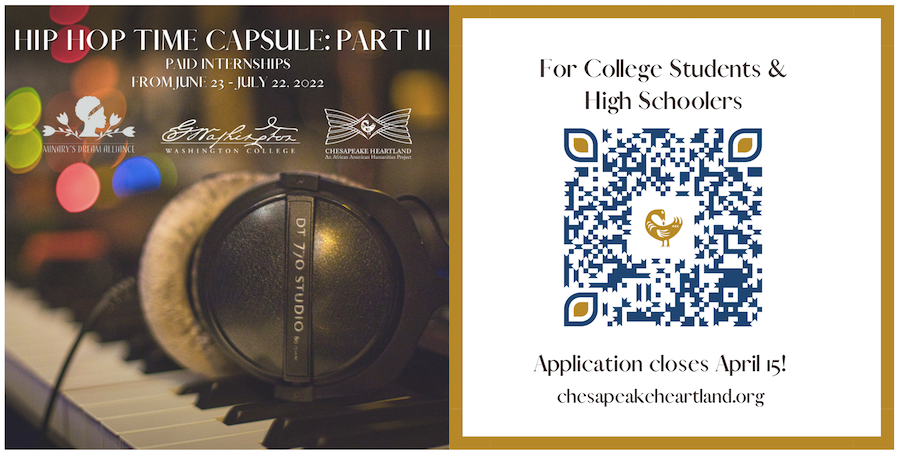 Hip Hop Time Capsule, Unpaid Internship
The Starr Center at Washington College is working to pair KCHS students with professors and musicians to research, explore and document the rich history of Afreican American music in Kent County across several... siap.ps/6bf074