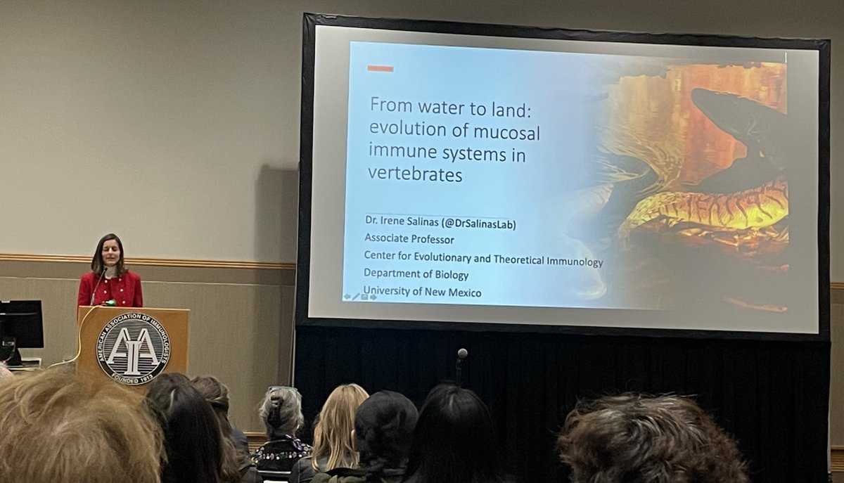 coryhenn's tweet photo. Amazing and inspirational talk by @DrSalinasLab on comparative and mucosal immunology! Very fortunate to be learning from you every day! You’re a rockstar! #AAI2022 https://t.co/see1iZ6vuU