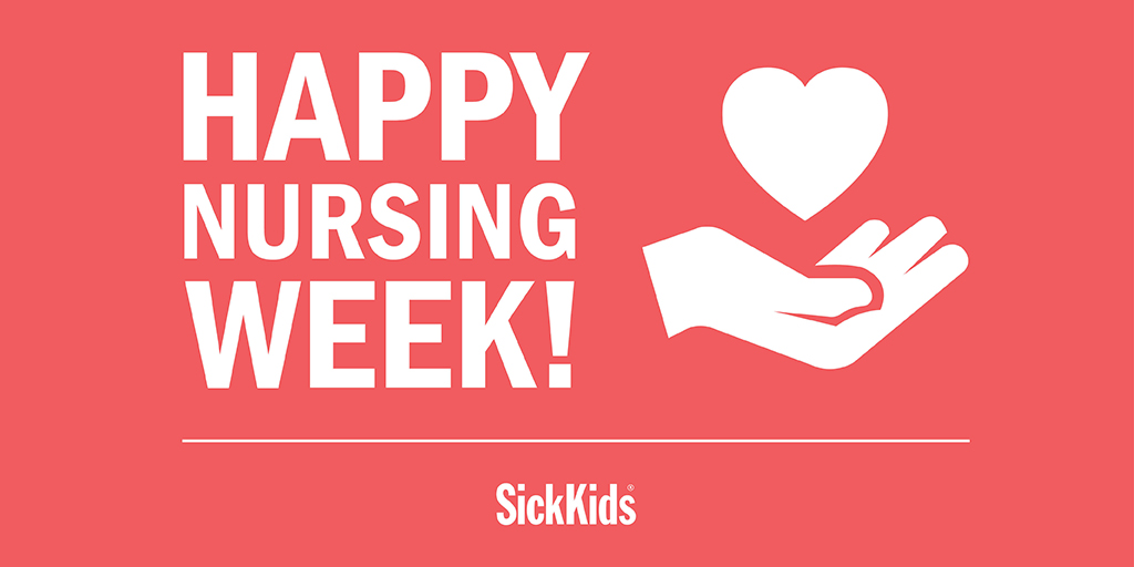SickKidsNews's tweet photo. Happy #NursingWeek2022 and thank you to all of our extraordinary nurses who provide leadership, innovation and the best care through challenging times!

Stay tuned this week as we spotlight "Our Kind of Nursing" and showcase how #SKNursing inspires, challenges and truly rewards. https://t.co/u9Xnb6spVg