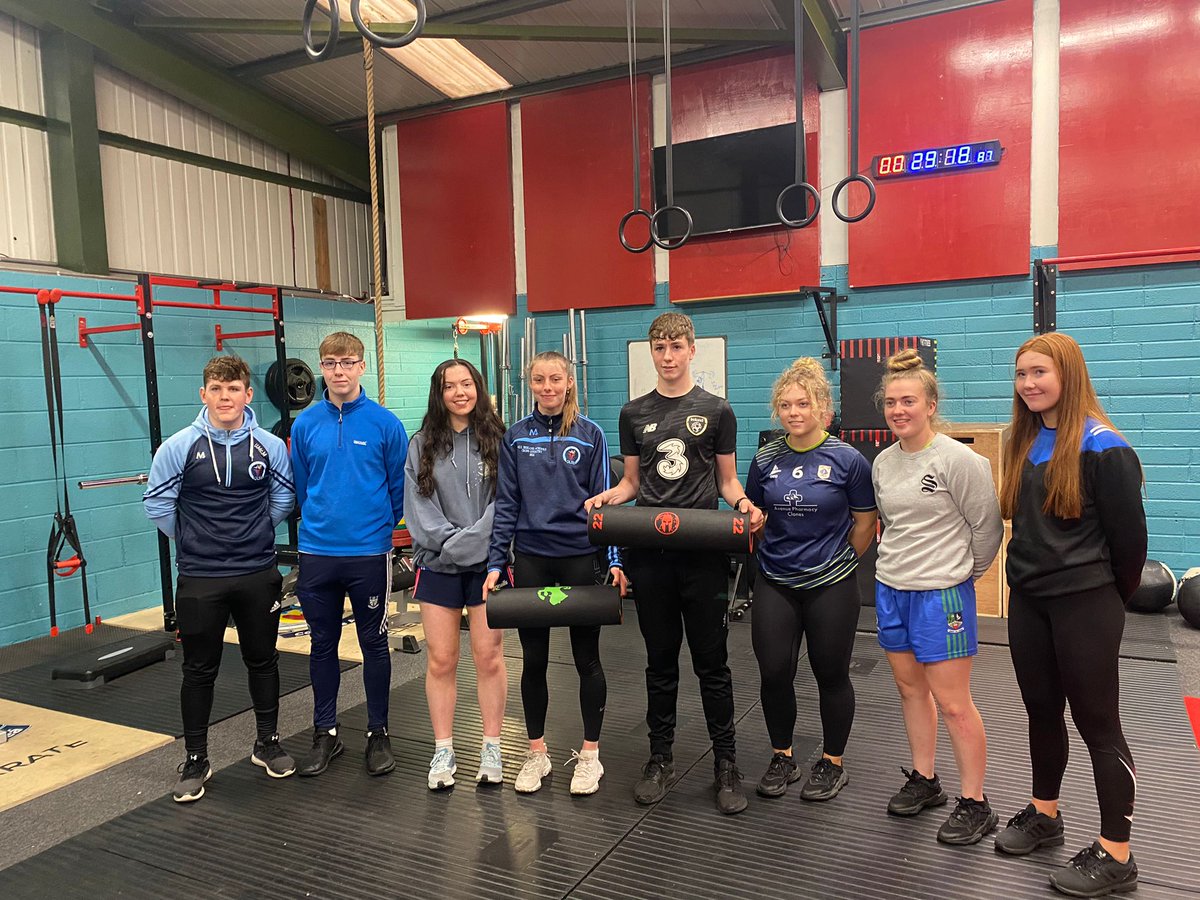 OLSSBlayney's tweet photo. Congrats to our student reps who competed in Monaghan’s first ‘schools fitness games’. Well done to Hazel Hughes who came 1st in the girls, Ultan Mc Mahon 2nd and Jamie Mooney 3rd place in the boys category. Many thanks to @BHCMonaghan #RamFit for organising the event. 🏋️🥇 https://t.co/F8sNvZqTCd