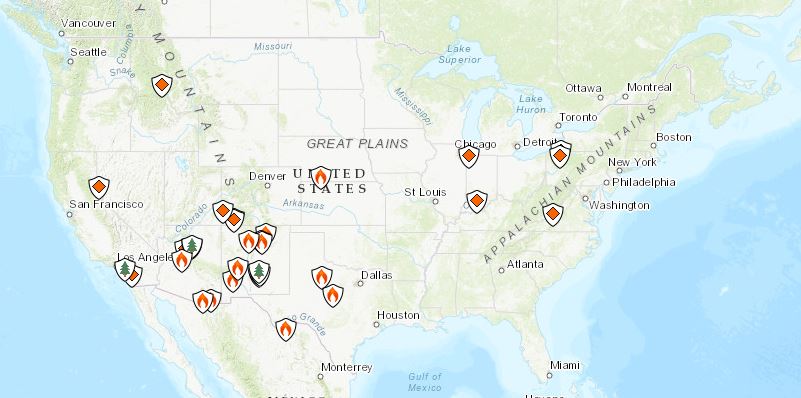 ForestServiceSW's tweet photo. Are you interested in the all the fires in the SW or planning a trip wonder if the area is being impacted by a #wildfire? Visit #Inciweb and see the latest information and look at the current perimeters map. To learn more, visit: https://t.co/GzUmpIR6g9 #FireYear2022 @NIFC_Fire https://t.co/0jKoBismvq